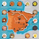 20 TRADITIONAL SPANISH DISHES infographic