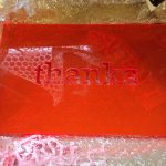 Laser Cut Red Acrylic – thanks
