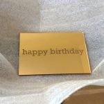 Laser Cut Gold Acrylic – Happy Birthday